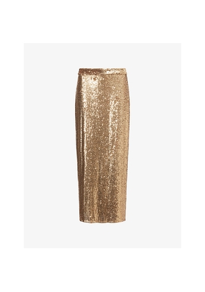 Womens TWP Gwyneth Sequin Stretch-Woven Maxi Skirt