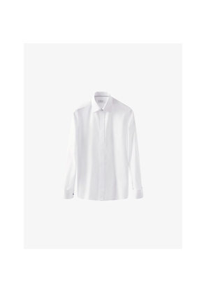 Mens Eton Long-Sleeved Slim-Fit Cotton Shirt