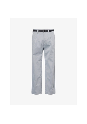 Mens Stone Island Gabardine Marina Belted Woven Trousers