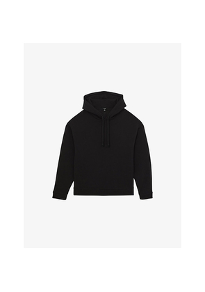 Mens Reiss Silvestro Relaxed-Fit Cotton-Blend Hoody