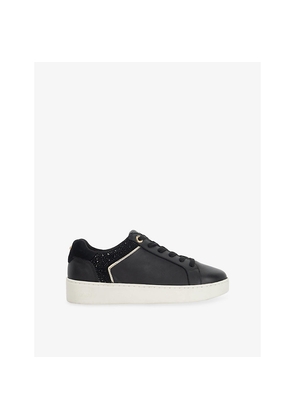 Womens Dune Elli Leather Trainers