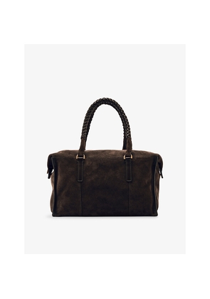 Womens Reiss Edie Suede Bowling Bag
