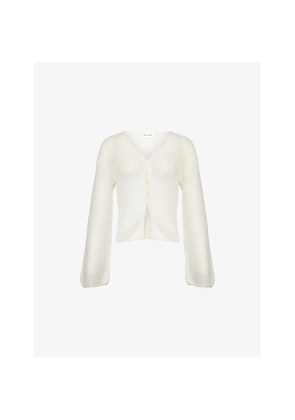 Womens Samsoe Samsoe Sapoppie V-Neck Wool-Blend Cardigan