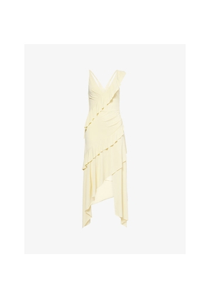 Womens Bec & Bridge Marnie Asymmetric Stretch-Woven Midi Dress