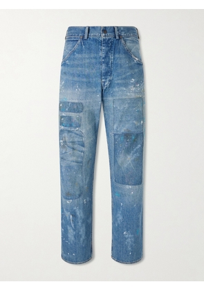 Polo Ralph Lauren - Straight-Leg Distressed Patchwork Jeans - Men - Blue - UK/US 30
