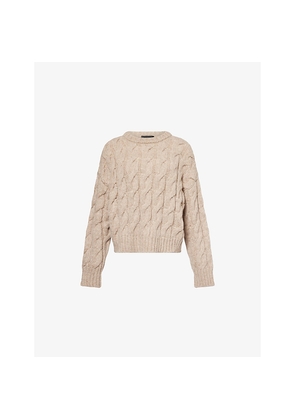 Womens Jenni Kayne Serena Cable-Knit Wool-Blend Jumper