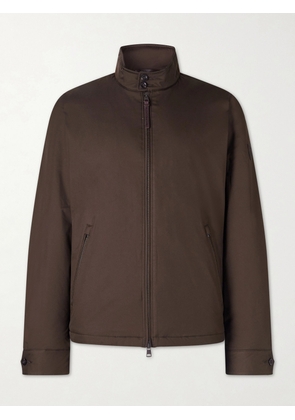 Polo Ralph Lauren - Abottson Padded Suede-Trimmed Recycled-Gabardine Jacket - Men - Brown - S