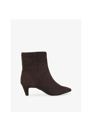 Womens KG Kurt Geiger Tansy Suede Heeled Ankle Boots