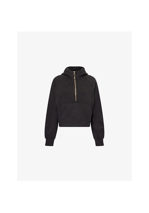 Womens Lululemon Scuba Oversized Half-Zip Cotton-Blend Hoody