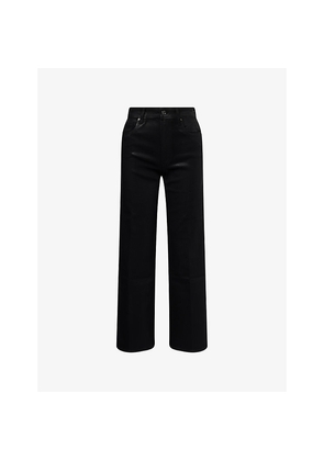 Womens Paige Anessa Coated Stretch-Woven Jeans