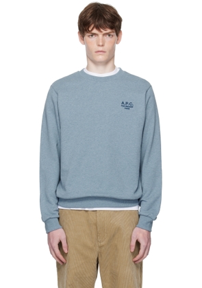 A. P.C. Blue Standard 'Rue Madame' Sweatshirt
