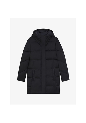 Womens Boss Relaxed-Fit Padded Shell Coat