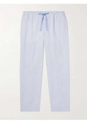 Orlebar Brown - Alex Tapered Linen Drawstring Trousers - Men - Blue - UK/US 28