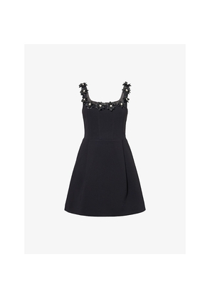 Womens Nadine Merabi Cindy Embellished Woven Mini Dress