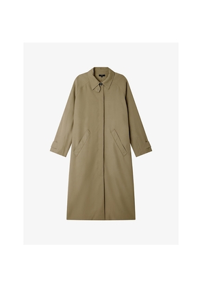 Womens Soeur Fritz Relaxed-Fit Twill Trench Coat