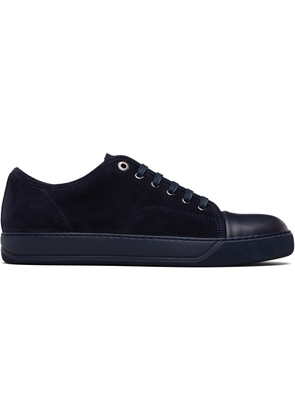 Lanvin Navy DBB1 Leather & Suede Sneakers