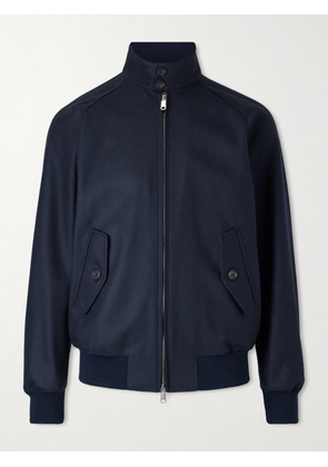 Baracuta - G9 Melton Virgin Wool-Blend Harrington Jacket - Men - Blue - UK/US 38