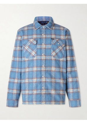 Polo Ralph Lauren - Padded Checked Wool-Blend Overshirt - Men - Blue - S