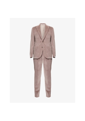 Mens Eleventy Notched-Lapel Straight-Leg Wool Suit