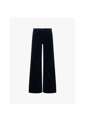 Womens Frame Le Slim Palazzo Wide-Leg Corduroy Trousers