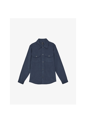 Mens Reiss Kai Twin-Pocket Regular-Fit Corduroy Overshirt
