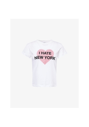 Womens Vaquera I Hate New York Short-Sleeves Cotton-Jersey T-Shirt