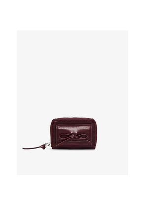 Womens The Kooples Amelia Bow-Embellished Leather Wallet
