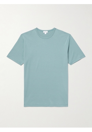 Sunspel - Slim-Fit Supima Cotton-Jersey T-Shirt - Men - Blue - S