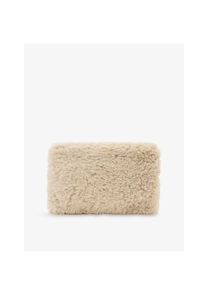 Womens Allsaints Bettina Shearling Clutch Bag