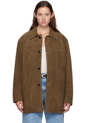 COOR Brown Suede Car Jacket