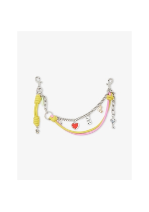 Womens Marc Jacobs The Mini Icon Chain Zinc and Leather Bag Charm