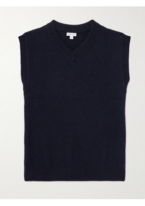 Sunspel - Wool Sweater Vest - Men - Blue - S