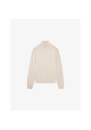 Mens The Kooples Turtleneck Relaxed-Fit Stretch Cashmere-Blend Jumper