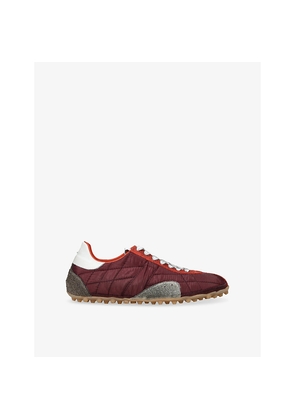 Womens Maison Margiela Sprinters Woven and Suede Trainers