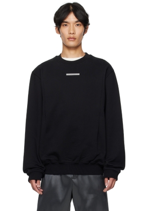 HELIOT EMIL Black Astrape Crewneck Sweatshirt