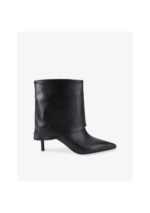 Womens KG Kurt Geiger Fate Faux-Leather Heeled Ankle Boots