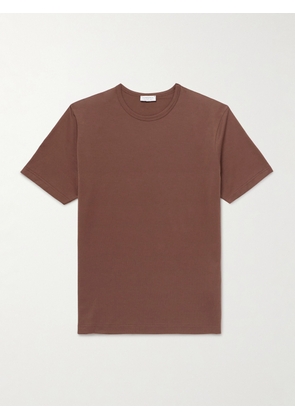 Sunspel - Slim-Fit Cotton-Jersey T-Shirt - Men - Brown - S