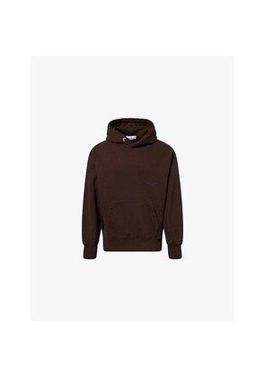 Mens Stone Island Marina Embroider-Text Cotton-Jersey Hoody