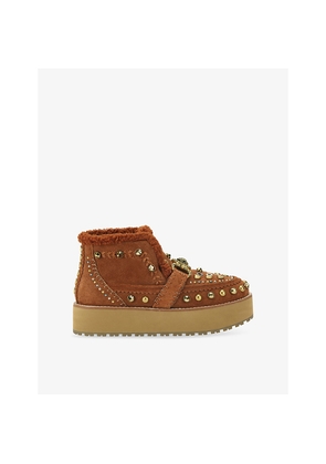 Womens Kurt Geiger London Mansion Cosy Embellished Suede Ankle Boots