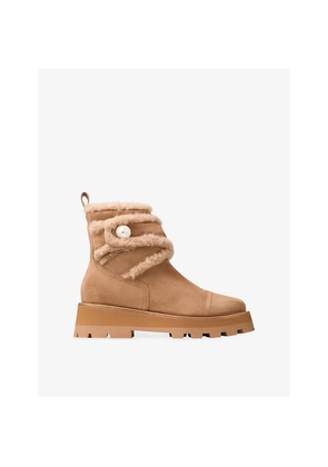 Womens Jimmy Choo Meena Flat Suede Ankle Boots