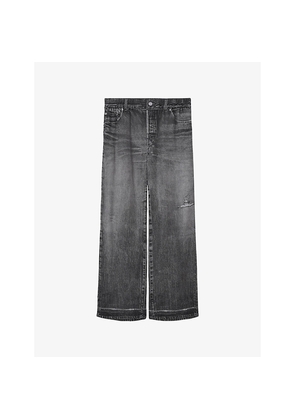 Womens Allsaints Tyler Wide-Leg Denim Jeans