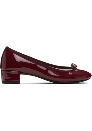 Repetto Burgundy Camille Rubber-Sole Heels
