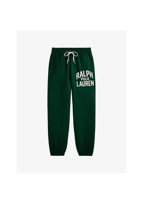 Womens Polo Ralph Lauren Branded Elasticated-Waist Cotton-Blend Jogging Bottoms