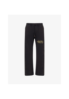 Mens Honor The Gift Community Brand-Embroidered Cotton-Jersey Jogging Bottoms