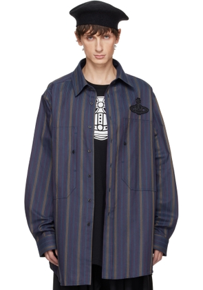 Vivienne Westwood Navy Striped Overshirt