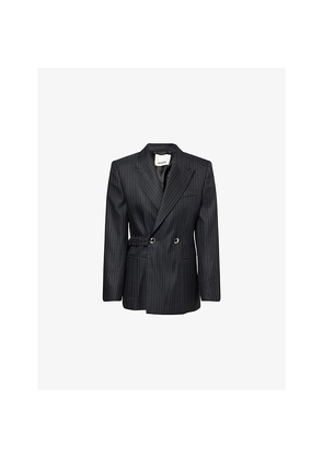 Womens Isabel Marant Atrium Nahia Double-Breasted Wool-Blend Blazer
