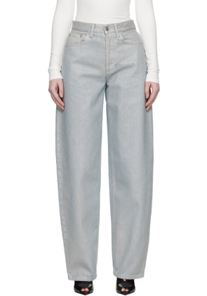 Mugler Blue Foil Jeans