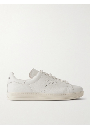 TOM FORD - Warwick Full-Grain Leather Sneakers - Men - White - EU 40