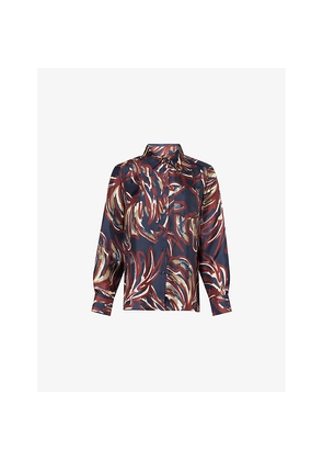 Womens Weekend Max Mara Rive Long-Sleeve Silk Shirt
