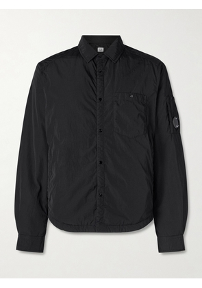 C.P. Company - Chrome-R Logo-Appliquéd Padded Shell Overshirt - Men - Black - S